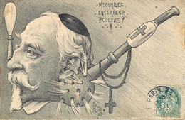 CARICATURE SATIRIQUE POLITIQUE  Illustrateur ORENS   Mr Combes  ( Pipe ) - Satirische