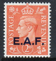 E.A.F. British Occupation Of Somalia Overprinted On 2d George VI GB Stamp.  East Africa Forces. - Levant Britannique