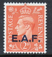 E.A.F. British Occupation Of Somalia Overprinted On 2d George VI GB Stamp.  East Africa Forces. - Brits-Levant