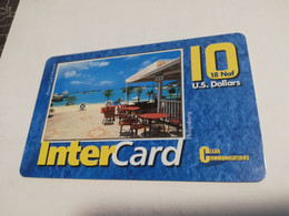 Phonecard  ST MAARTEN   DUTCH SIDE  /  INTERCARD/CLEAN COMMUNICATIONS $10,- Fine Used   NO 11 ** 3991 ** - Antilles (Netherlands)