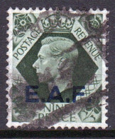 E.A.F. British Occupation Of Somalia Overprinted On 9d George VI GB Stamp.  East Africa Forces. - Levant Britannique