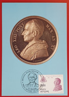 VATICANO VATIKAN VATICAN POPE LEO XIII 1991 PAPA LEONE XIII MAXIMUMCARD - Covers & Documents