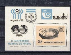 ARGENTINE  Timbre Neuf ** De 1978  (ref 7092 ) Sport - Football - Blocks & Sheetlets