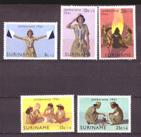 Suriname - Surinam 371 T/m 375 MH * (1961) - Suriname ... - 1975