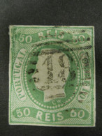 PORTUGAL - Y&T N°22 - 50r Vert - 1866/67 -  LOUIS 1er - Oblitéré - Andere & Zonder Classificatie