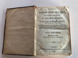 Nouveau Dictionnaire De Poche ESPAGNOL - FRANÇOIS - 1820 - G. HAMONIERE - Dictionnaires