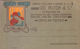 Lib899 - CARTOLINA D'Epoca - PUBBLICITARIA Illustrata ADOLFO BUSI Amaro Buton BOLOGNA -- LIQUEUR - Busi, Adolfo