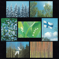 FINLAND 2002 Definitive Themes: Set Of 7 Postcards MINT/UNUSED - Postal Stationery