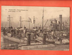 ZBX-30  Toulon.  Torpilleurs Au Petit Sang. L.R. Circulé En 1920 Vers La Suisse. - Material