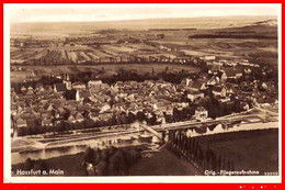 POSTAL BAVIERA HASSFURT A. MAIN AÑO 1937 FLIEGERAUFNAHMEEN - Hassfurt