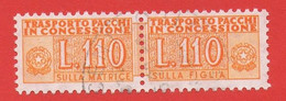 1946/81 (13/ll) Pacchi In Concessione Filigrana Stelle IV Lire 110 - Usato - Colis-concession