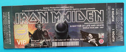 IRON MAIDEN - A Matter Of Life And Death ... BelgradeVIP Concert Ticket 2007. * MINT CONDITION * Billet Biglietto Boleto - Concerttickets