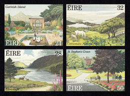 IRELAND 1989 National Parks & Gardens: Set Of 4 Postcards MINT/UNUSED - Postwaardestukken