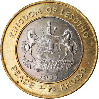 Monnaie, Lesotho, Moshoeshoe II, 5 Maloti, 1995, 50ème Anniversaire De L'ONU - Lesotho