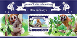 Maldives  2015 Fauna  Rare Monkeys - Maldives (1965-...)