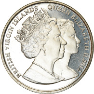 Monnaie, BRITISH VIRGIN ISLANDS, Dollar, 2012, Franklin Mint, Reine Elizabeth - Islas Vírgenes Británicas