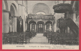 Soignies - Collégiale De Saint-Vincent - La Grande Nef -1913 ( Voir Verso ) - Soignies