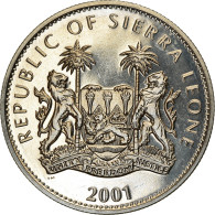 Monnaie, Sierra Leone, Dollar, 2001, Pobjoy Mint, Félins - Guépard, SPL - Sierra Leona