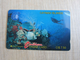 GPT Phonecard, 2CCIA Coral Fishes, Used - Iles Cayman