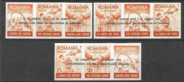 Roumanie Dallay N°15; 16 Et 17  Réfugiés  3 Surcharges Ang/Esp/Rou.Neufs  (* ) B/ TB  - Verzamelingen