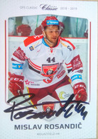 Mislav Rosandic ( Ice Hockey Player) - Autógrafos