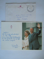 03/03/1993 Bedankt  Van Koningin Fabiola Van België Foto Koning Boudewijn En Fabiola Omslag Kasteel Van Laken - Documenti Storici