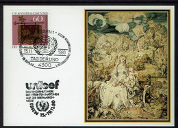 BRD 1980, MiNr 1065, Auf UNICEF Postkarte, Gestempelt, - Sobres - Usados