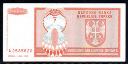 561-Croatie Krajina Billet De 1 Milliard De Dinara 1993 A258 - Croatie