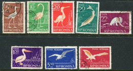 ROMANIA 1957 Fauna Of The Danube Delta Used.  Michel 1686-93 - Used Stamps