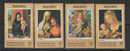 Nouvelle Hébrides Légende Française 1978 Peinture Noel 541-544, 4 Val ** MNH - Nuovi