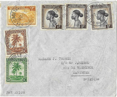 Lettre  Par Avion -- ELISABETHVILLE  VIA  ZAVENTEM --1947 - Covers & Documents