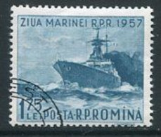 ROMANIA 1957 Navy Day Used.  Michel 1662 - Used Stamps