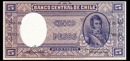 # # # Banknote Aus Chile 5 Pesos (P-110) UNC # # # - Cile
