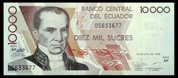 # # # Banknote Aus Ecuador 10000 Sucres 1999 UNC # # # - Equateur
