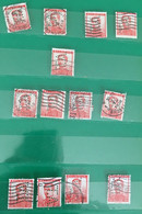 BELGIQUE BELGIE 13 TIMBRES STAMP -Perforé Perforés,Perfin Perfins, Perforatis,Perforado,Perforated,Perforata,Durchlöche - Non Classificati