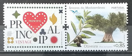 Portugal - Euromed - MNH As Scan - 2017 - Olive Tree - 1 Stamp With Label (Corporate) - Nuovi