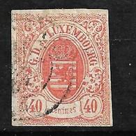 Luxembourg  N° 11 Oblitéré B/TB             - 1859-1880 Stemmi