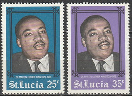 St. Lucia Martin Luther King - Set MNH - Martin Luther King