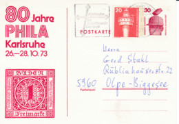 BRD, PP 068 D2/002,  Unfall 30, 80 Jahre PHILA KARLSRUHE - Private Postcards - Used