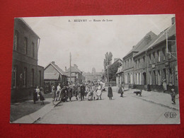 62 - BEUVRY - " ROUTE DE LENS " - BELLE ANIMATION - - Beuvry