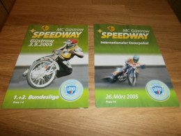 Speedway Güstrow 26.03.2005 , Bundesliga + Ostseepokal , Programmheft / Programm / Rennprogramm !!! - Motor Bikes