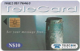 Namibia - Telecom Namibia - Set Your Message Free, Drum, Solaic, 10$, Used - Namibia