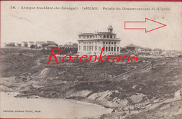 Afrique Occidentale Francaise Sénégal Dakar AOF Palais Du Gouvernement Et Hopital (Pli- Fold) - Senegal