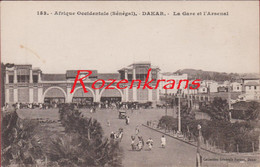 Afrique Occidentale Francaise Sénégal Dakar AOF La Gare Et L' Arsenal (En Très Bon état) - Sénégal