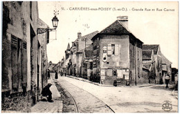 78 CARRIERES-sous-POISSY - Grande Rue Et Rue Carnot - Carrieres Sous Poissy