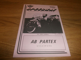 Speedway , Gullspang , 19.09.1987 , Schweden , Programmheft / Programm / Rennprogramm , Program !!! - Motos