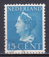 Netherlands, 1940, Queen Wilhelmina, 15c, USED - Usados