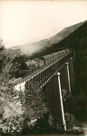 011220 - PHOTO TRAIN Locomotive Gare Chemin De Fer - 26 Le Paris Briançon Viaduc Du Claps Près Luc En Diois - Luc-en-Diois