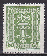 Austria, 1922, Hammer & Tongs, 60kr, USED - Usados