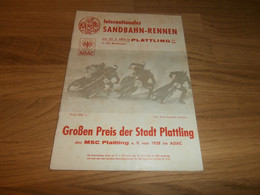 Speedway Plattling , 23.03.1975, Sandbahn , Programmheft / Programm / Rennprogramm , Program !!! - Motos